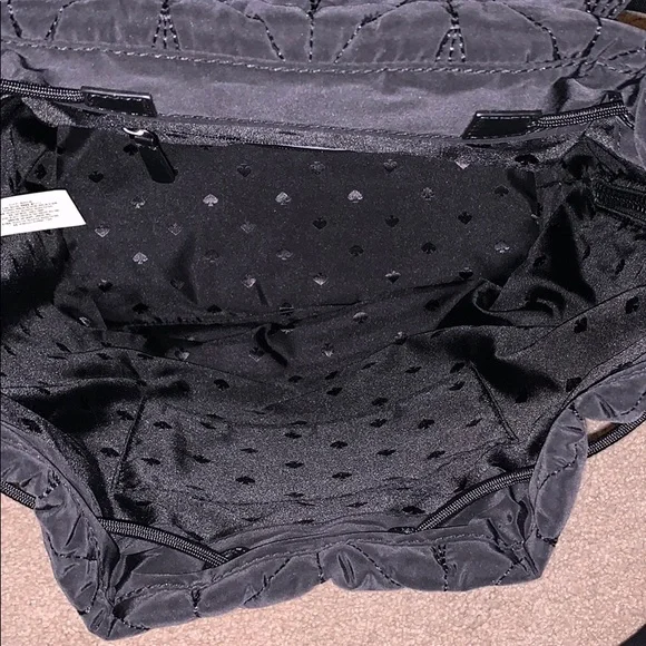 Kate Spade Black Quilted Backpack - Picture 6 of 6